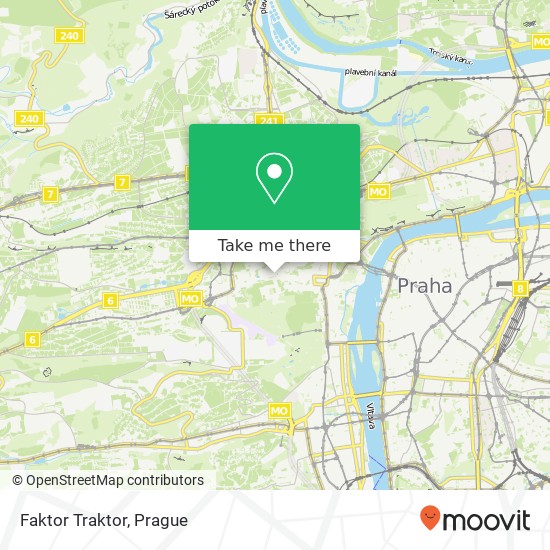 Карта Faktor Traktor, Radnické schody 9 118 00 Praha