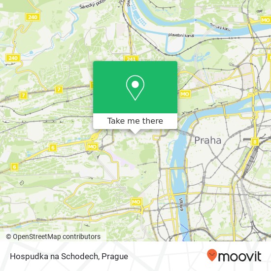 Карта Hospudka na Schodech, Radnické schody 169 / 5 118 00 Praha