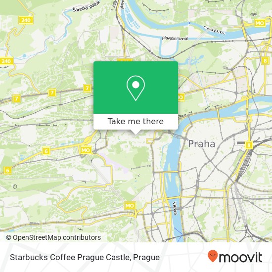 Карта Starbucks Coffee Prague Castle, Hradčanské náměstí 118 00 Praha