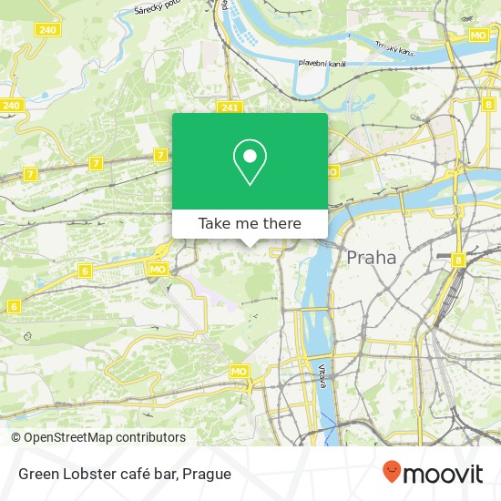 Green Lobster café bar, Nerudova 43 118 00 Praha map