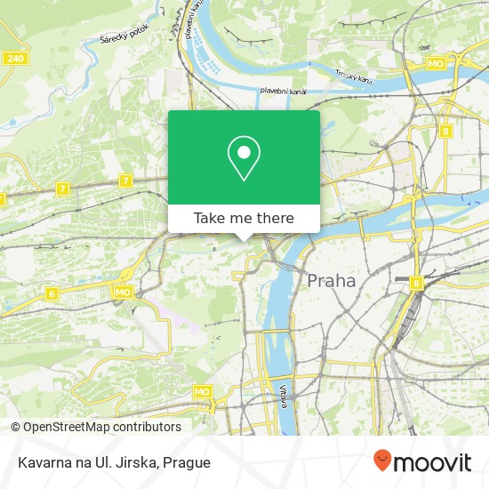 Карта Kavarna na Ul. Jirska, Jiřská 6 / 4 119 00 Praha