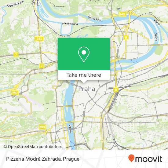 Pizzeria Modrá Zahrada, Pařížská 14 110 00 Praha map