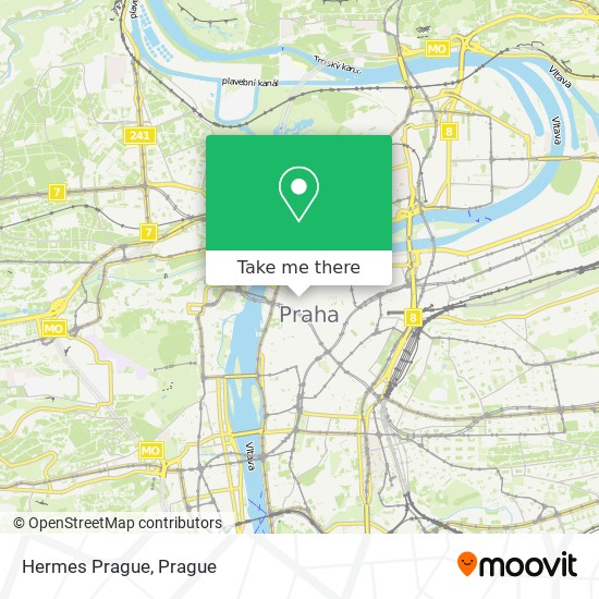Hermes Prague map