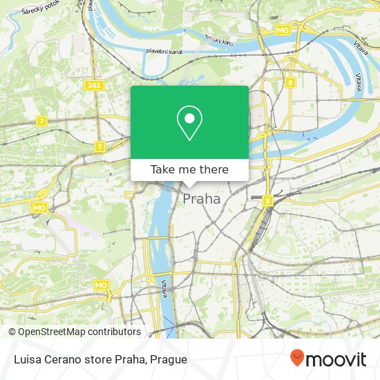 Luisa Cerano store Praha, Maiselova 11 110 00 Praha map