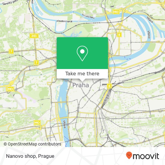 Карта Nanovo shop, Týnská ulička 627 / 8 110 00 Praha