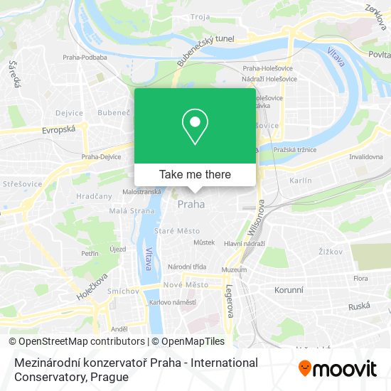 Mezinárodní konzervatoř Praha - International Conservatory map