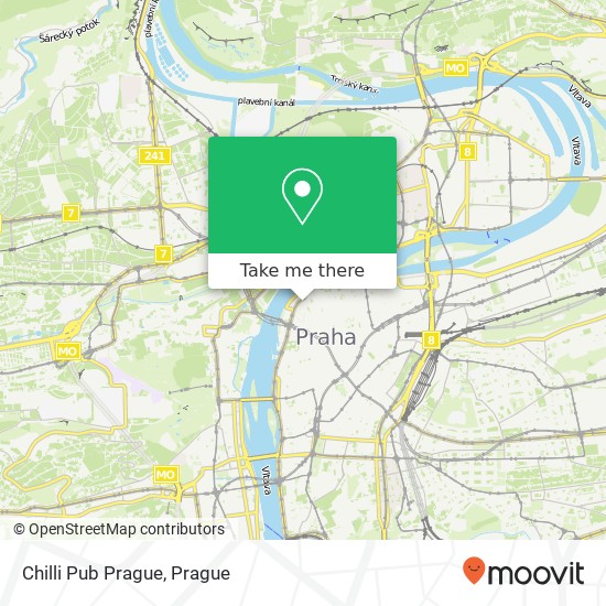 Chilli Pub Prague map