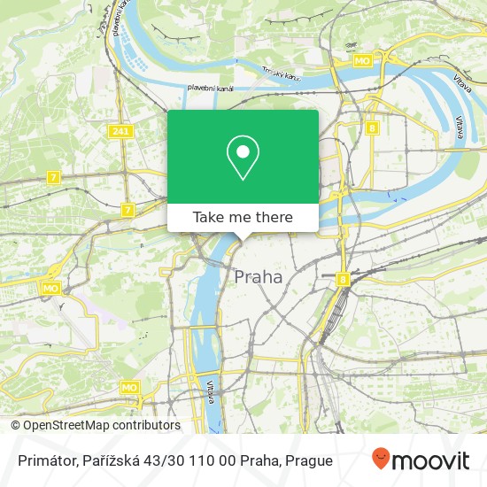 Primátor, Pařížská 43 / 30 110 00 Praha map