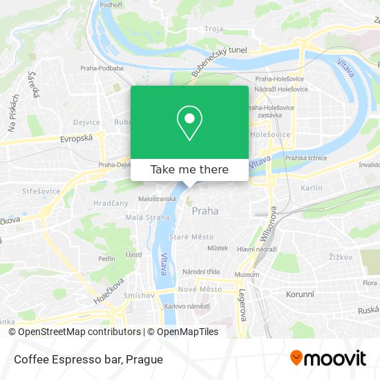 Coffee Espresso bar map