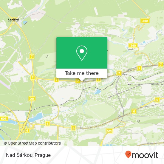 Nad Šárkou, Evropská 209 161 00 Praha map