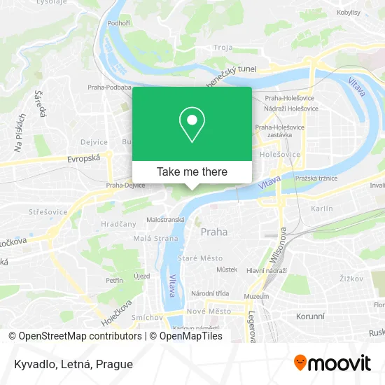 Kyvadlo, Letná map