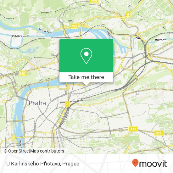 U Karlínského Přístavu, Sokolovská 65 186 00 Praha map