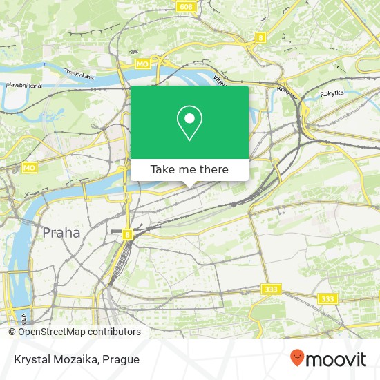 Krystal Mozaika, Sokolovská 99 186 00 Praha map