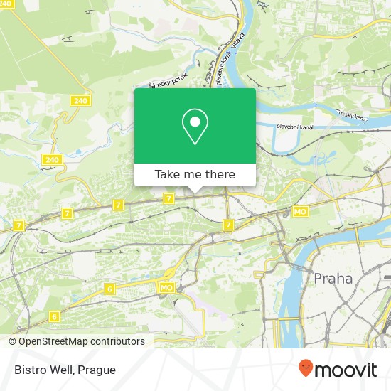 Bistro Well, Evropská 530 / 26 160 00 Praha map