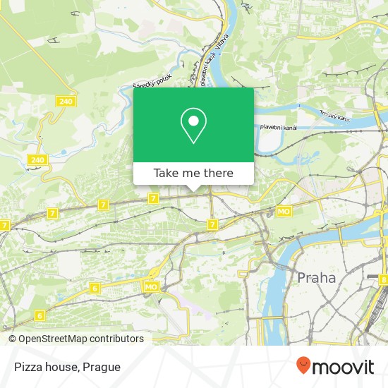 Pizza house, Evropská 517 / 6 160 00 Praha map