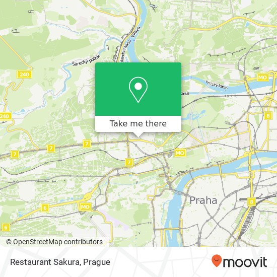 Restaurant Sakura, náměstí Svobody 1 160 00 Praha map