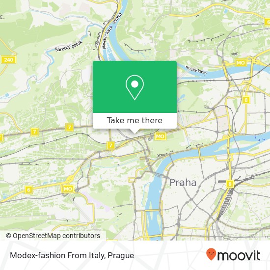 Modex-fashion From Italy, Bubenečská 11 160 00 Praha map