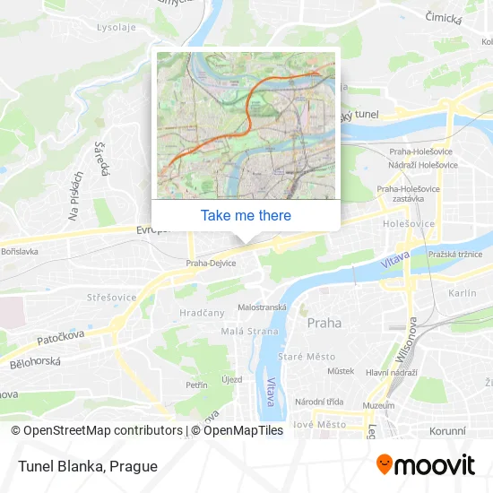 Карта Tunel Blanka