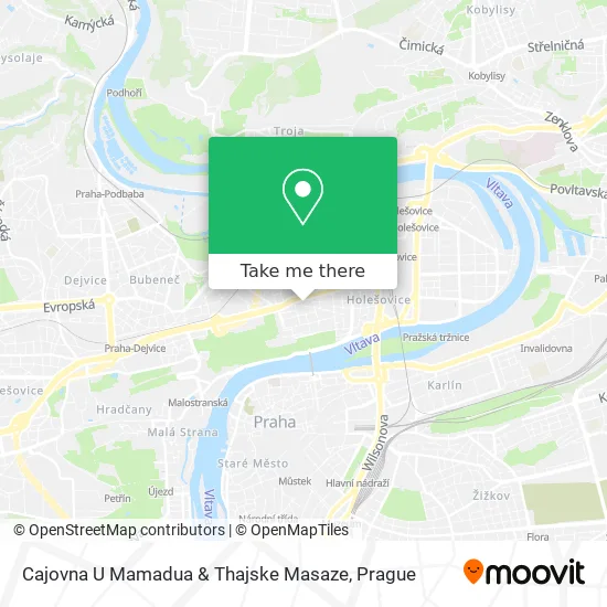 Карта Cajovna U Mamadua & Thajske Masaze