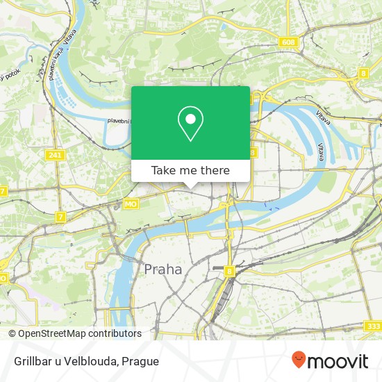 Grillbar u Velblouda, Haškova 3 170 00 Praha map