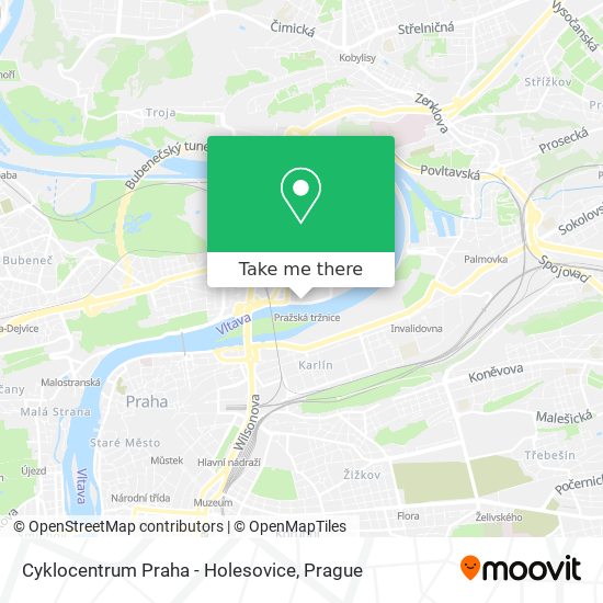 Cyklocentrum Praha - Holesovice map