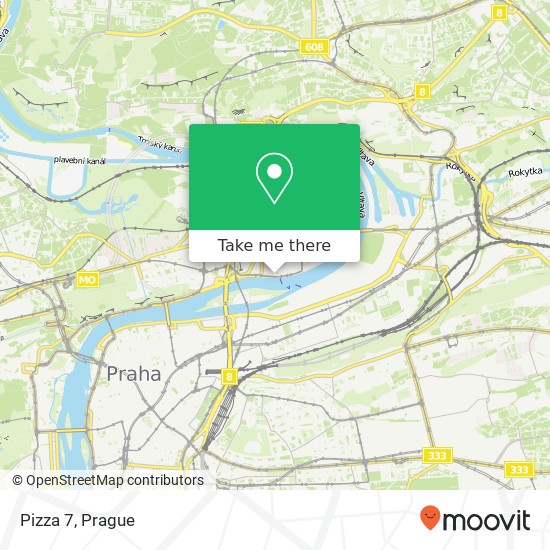 Pizza 7, Bubenské nábřeží 170 00 Praha map