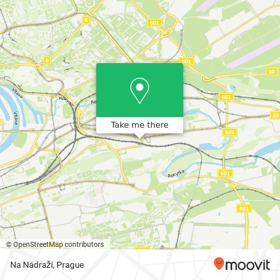 Карта Na Nádraží, Českomoravská 24 190 00 Praha