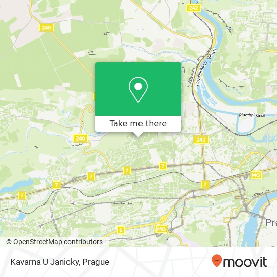 Kavarna U Janicky, Na Pískách 1256 / 39 160 00 Praha map