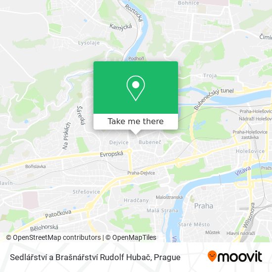 Sedlářství a Brašnářství Rudolf Hubač map