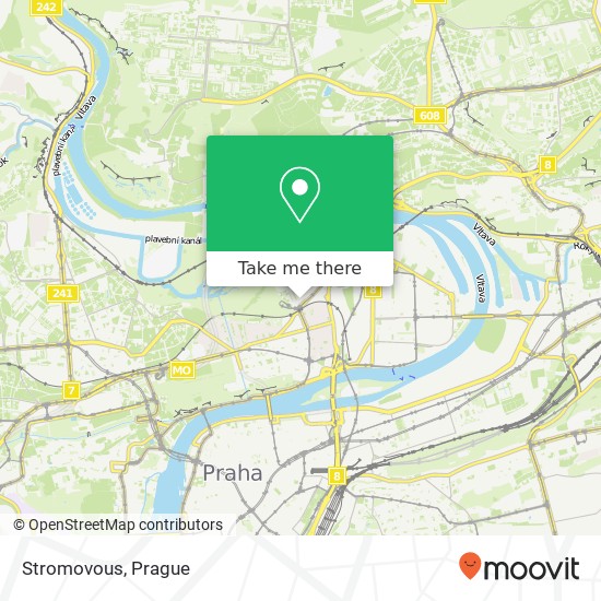 Карта Stromovous, 170 00 Praha