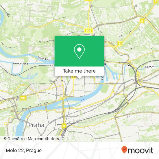 Карта Molo 22, U Průhonu 22 170 00 Praha