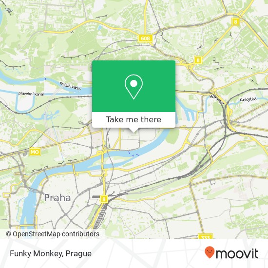 Funky Monkey, Tusarova 1384 / 25 170 00 Praha map