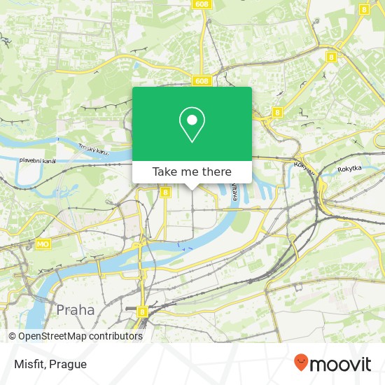Карта Misfit, Komunardů 51 170 00 Praha