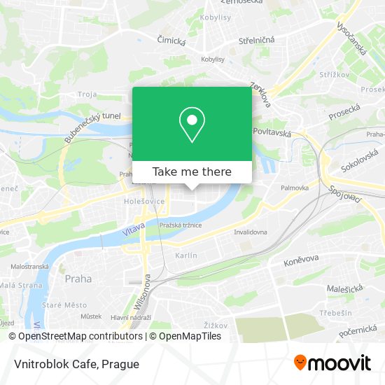 Vnitroblok Cafe map