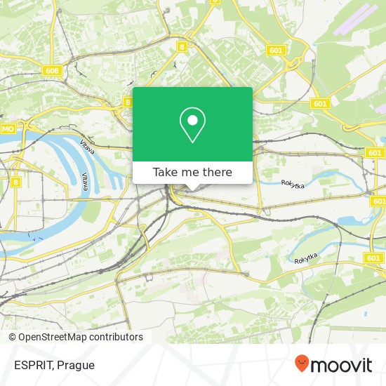 ESPRIT, Lihovarská 8 190 00 Praha map