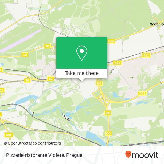 Pizzerie-ristorante Violete, Bobkova 6 198 00 Praha map