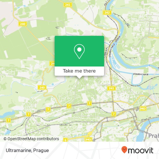 Ultramarine, Na Pískách 996 / 116 160 00 Praha map