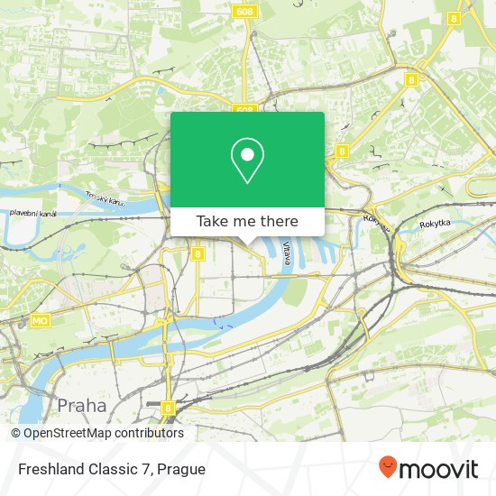 Карта Freshland Classic 7, U Uranie 1612 / 14a 170 00 Praha