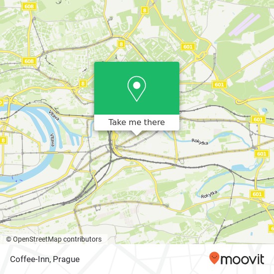 Карта Coffee-Inn, Sokolovská 227 / 264 190 00 Praha