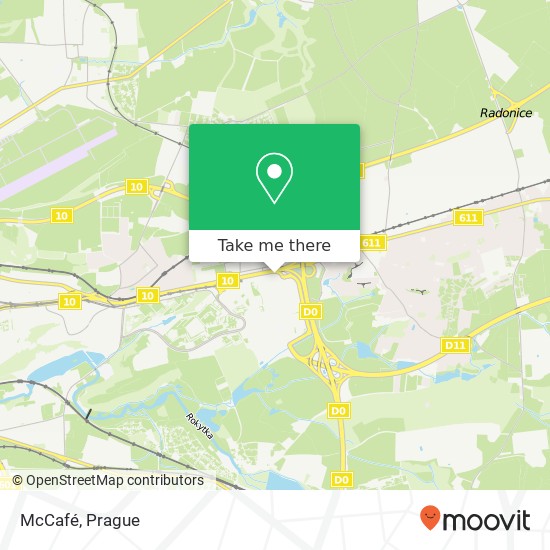 Карта McCafé, Chlumecká 2 198 00 Praha
