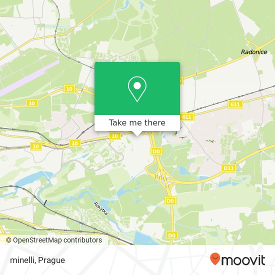 Карта minelli, Chlumecká 198 00 Praha