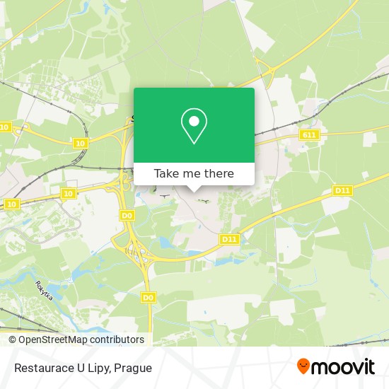 Restaurace U Lipy map