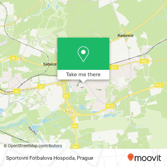 Sportovni Fotbalova Hospoda, Božanovská 2098 193 00 Praha map