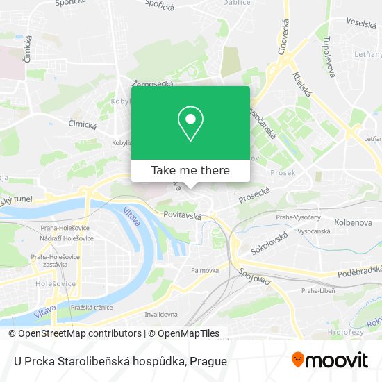 U Prcka Starolibeňská hospůdka map