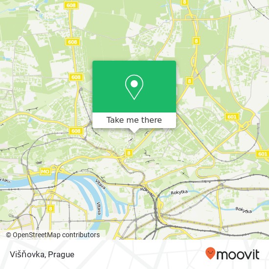 Višňovka map