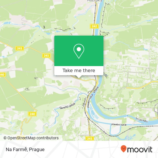 Карта Na Farmě, Kamýcká 160 00 Praha