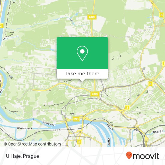 Карта U Haje, Hovorčovická 182 00 Praha