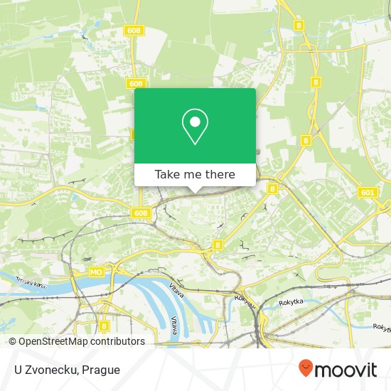 U Zvonecku, Střelničná 182 00 Praha map