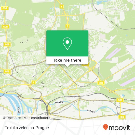 Textil a zelenina, Jablonecká Praha map