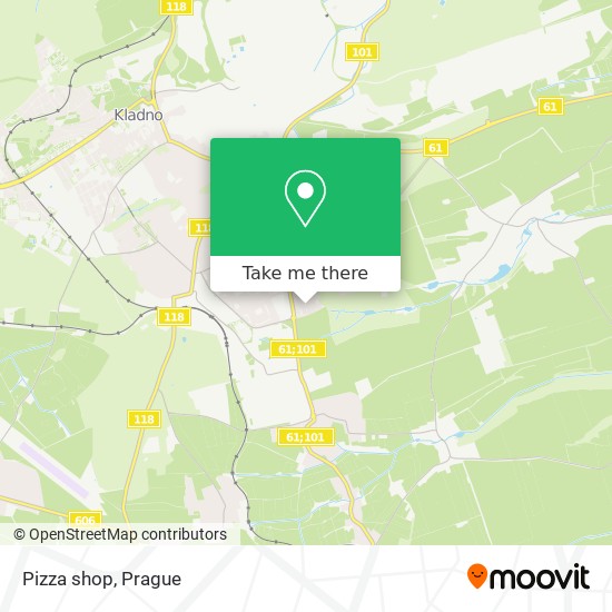 Карта Pizza shop
